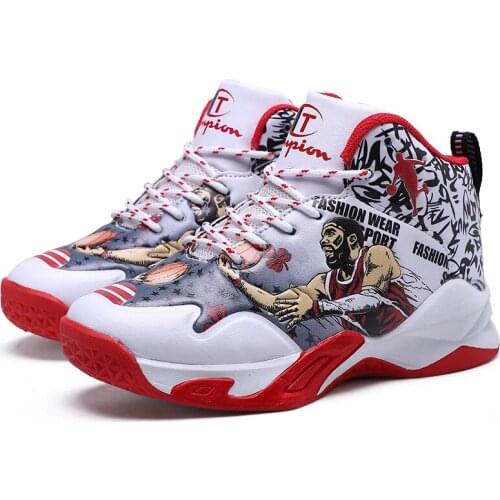 Boys Basketball Shoes High Quality Top Soft Non-slip Kids Sneakers Thick Sole Children Sport Shoes Outdoor Boy Trainer Basket