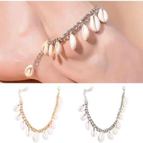 1pc Women Anklet Creative Bohemian Style Shell Pendant Decor Ankle Charm Bracelet Beach Anklet Jewelry Accessories
