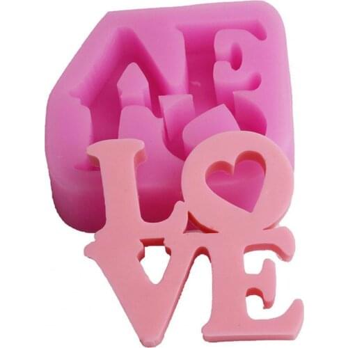 Baking Mold Easy to clean LOVE Design Pink 3D Baking Mould for Anniversary Baking Mould