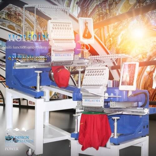 Hot Selling HOLIAUMA High Quality 1 head 12/15 Needle Home-use Industrial Computer Embroidery Machine maquina bordadora Price