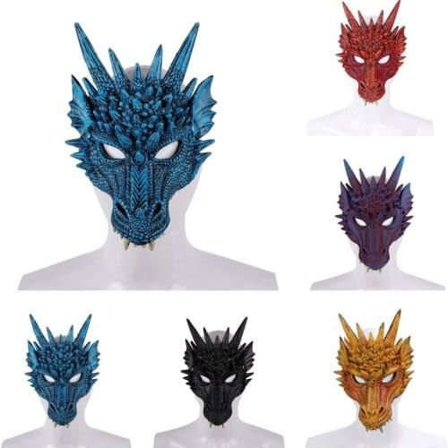Cosplay Gothic Dragon mask male and female role play animal dragon Mask Costume Accessories props