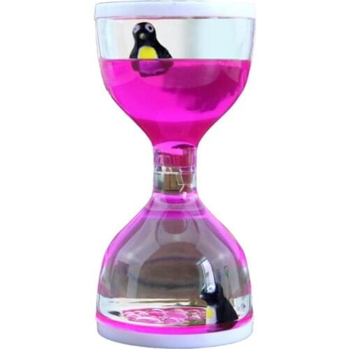 Timer Toy Exquisite Leak-Proof Joyful Moving Drip Oil Hourglass Model for Desktop