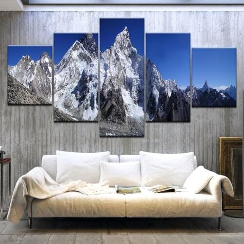 5Panel diamond painting full square round diamond embroidery Snow Mountain Plateau rhinestone Of Picture,home decoration,A2130