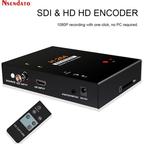 Nsendato EZCAP286 SDI HD H.264 Pro HDMI Recorder Box With Remote Control for USB SD Disk SDI HD 3G Video Capture Card Encoder