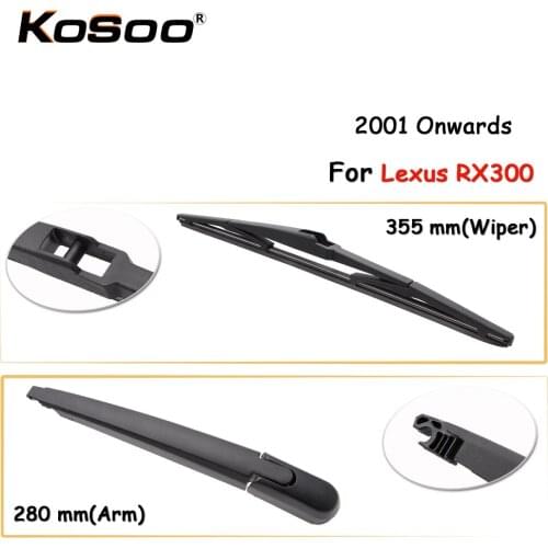KOSOO Auto Rear Car Wiper Blade For Lexus RX300,355mm 2001 Onwards Rear Window Windshield Wiper Blades Arm,Car Accessories