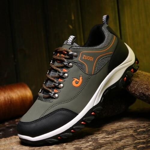 Men sneakers large size light hiking shoes casual outdoor sports comfortable breathable walking hiking male non-slip size 37-48