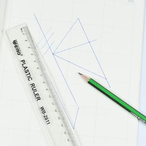 1pcs Simple Style40cmTransparent Acrylic Ruler Simple Ruler Square Ruler Cute Stationery Drawing Supplies students Supply