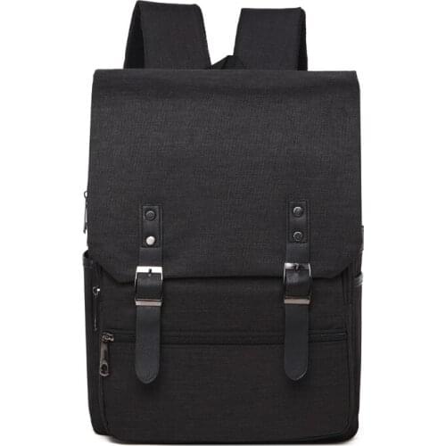 Double-shouldered Men 's Multi-function Business Bag Computer Bag Leisure Bag Anti-theft Backpack Large Capacity 15 Inch Solid