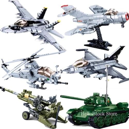 War Aircraft Model Military Fighter MIG 15 SWAT Airplane War-plane Building Block Soldiers Brick Classic Children Xmas Toy Gift