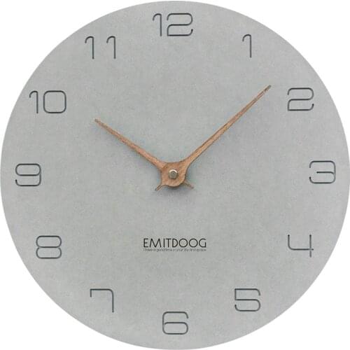 Modern Simple Wall Clock Creative Living Room Quiet Wall Clock Nordic Scale Grey Bedroom Kitchen Zegar Industrial Decor AA50ZB