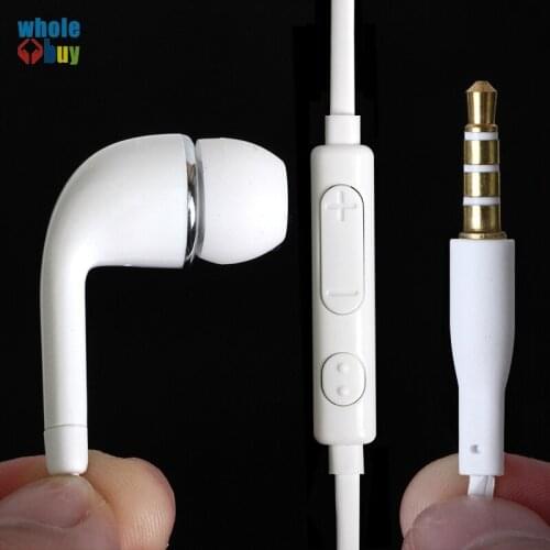 New J5 In-Ear Earphone Headset with Remote and MIC for Samsung Galaxy Note 2 N7000 S3 i9300 free shipping 100pcs/lot