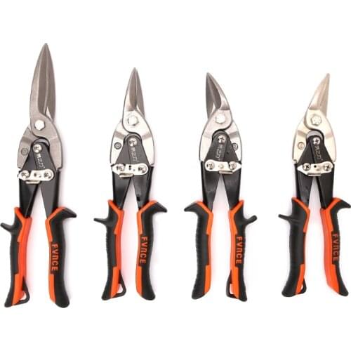 New quality Cutting Scissors Hand Tool Straight Curved Aviation Tin Snip Sheet Metal Shear