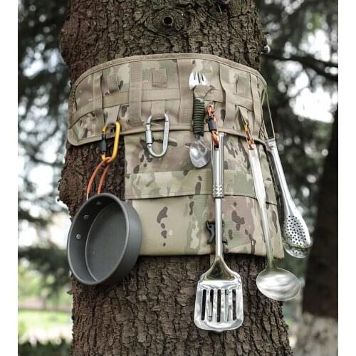 Outdoor camping portable tools hanging bag tableware storage bag