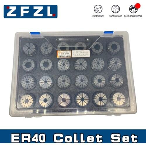 1Set 24PCS ER32 Spring Collet Chuck Engraving Machine Spindle 0.015/0.008mm High Precision ER Collet CNC Machining Center
