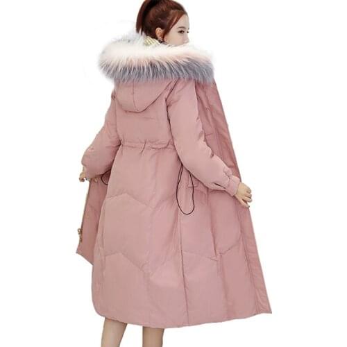 New High Quality Down Cotton Jacket Parkas Women Winter Clothes Hooded Long Outerwear Thicke Cotton Padded Female Parker Coats