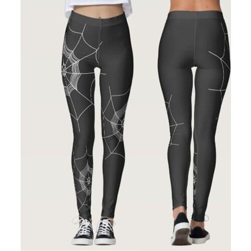 Halloween Print Yoga Pants Women Workout Leggings Yoga Pants High Waist Sports Leggings Push Up Running Trousers Dropshipping