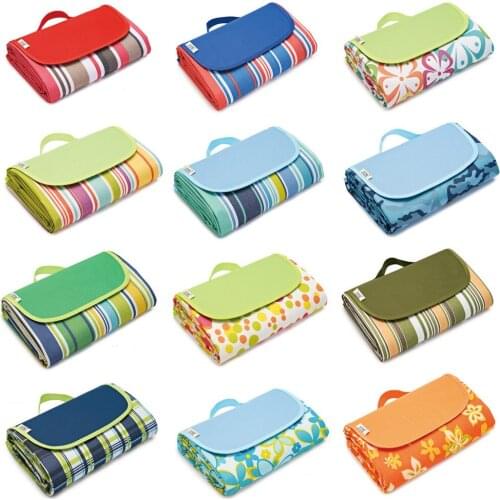 145x180/145x200/195x200cm Waterproof Foldable Outdoor Camping Mat Widen Picnic Mat Plaid Beach Blanket Baby Multiplayer Mat