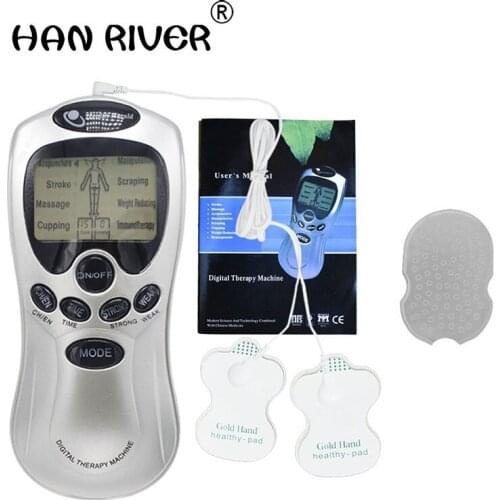 4 in 1 Body Healthy Care Digital Meridian Tens Therapy Massager Machine Relax Muscle Pain Relief Acupuncture Therapy High Qualit