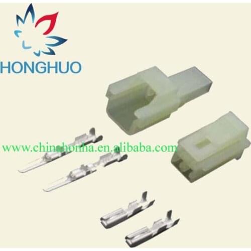 50sets 2 pin car electrical wire connector plug motorcycle 2 Way male and female plug socket 6090-1031 6090-1001