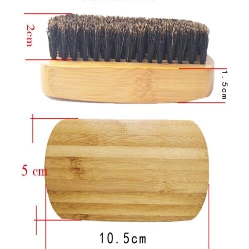 500pcs 10.5x5cm Wood Bristles Beard Brush Mustache Comb Men wooden brushes