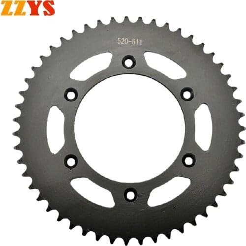520 51T Rear Sprocket Gear For Honda CR125 CR125R CR250 CR250R CRF250 CRF250R CRF450 CRF450R CR500 CR500R CRF 450 CR 125 250 500