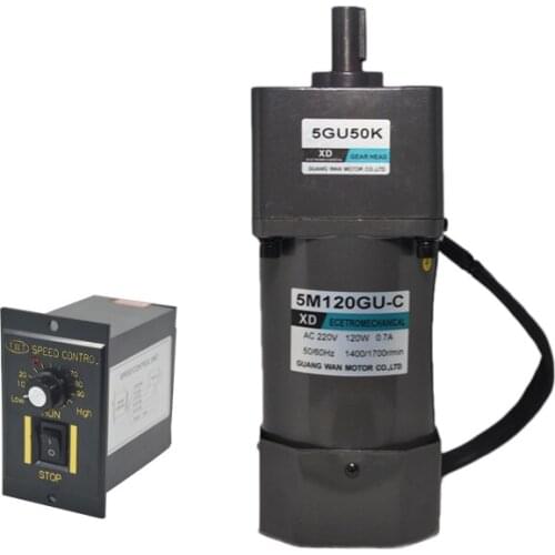 5M120GN-C AC gear motor single phase motor slow reversing micro-speed small motor AC220V/120W