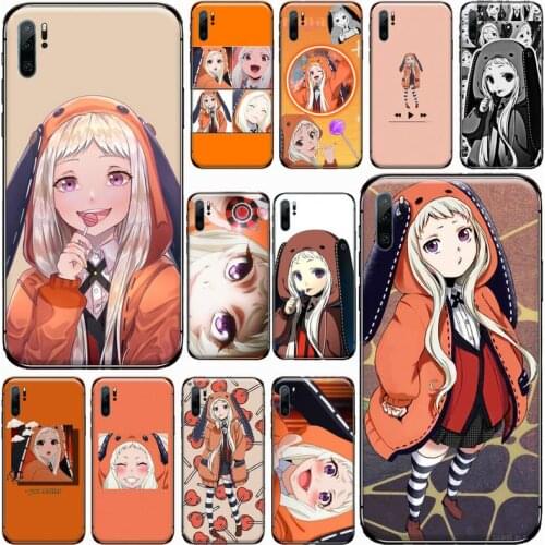 Crazy Excitement anime Kakegurui Runa Phone Case For Huawei honor Mate P 9 10 20 30 40 Pro 10i 7 8 a x Lite nova 5t Soft funda