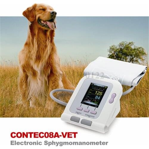 CONTEC08A-VET Digital Veterinary Blood Pressure Monitor NIBP Cuff,Dog/Cat/Pets (CONTEC08A-VET with 3 Cuffs)