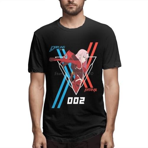 Darling In The Franxx T Shirt Oversized Cotton Short Sleeve Custom T Shirt Men Cotton Tees Streetwear Harajuku
