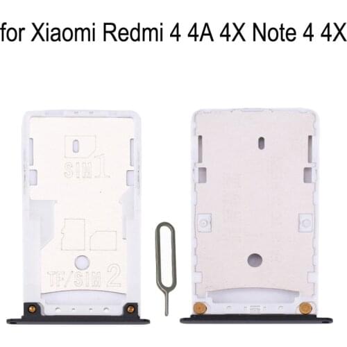 For XIAOMI Redmi 4 4A 4X Note 4 4X Original Phone Housing New SIM Tray Adapter For Xiaomi Note 4 4A 4X Micro SD Card Tray Holder