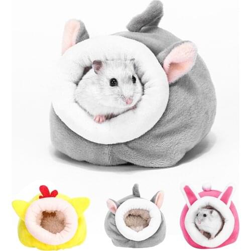 Hamster House Guinea Pig Hamster Cotton House Pet Bed House Small Animal Nest Winter Warm For Rodent/Guinea Pig/Rat/Hedgehog