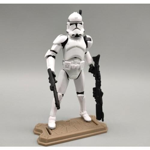 SW Republic Plain White Trooper 3.75" Loose Action Figure