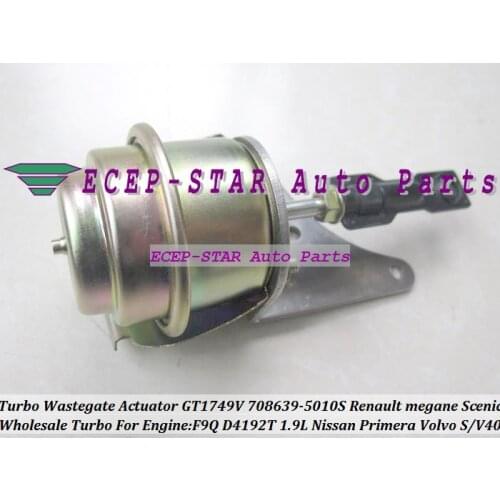 Free Ship Turbo Wastegate Actuator Valve GT1749V 708639 708639-5010S Turbocharger For Renault Megane Scenic V40 Primera F9Q 1.9L