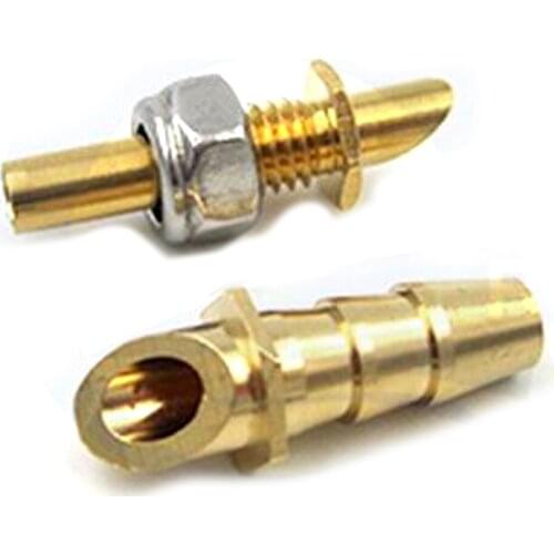M5 Water Cooling Nozzle Fuel Inlet Nipples Drain Faucet Brass Pick Up Pipe Fitting Connector for RC Model Jet Boat Parts