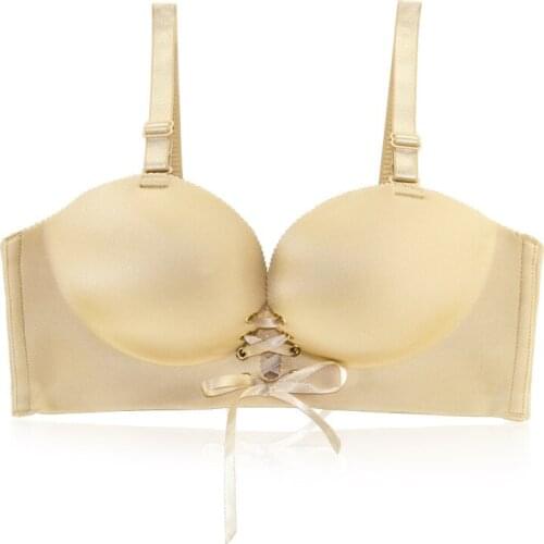 Mozhini Super Push Up Bra Seamless for Women Sexy Underwear Gather Sexy Black Lace Bralette Bras Push Up Cup Underwire