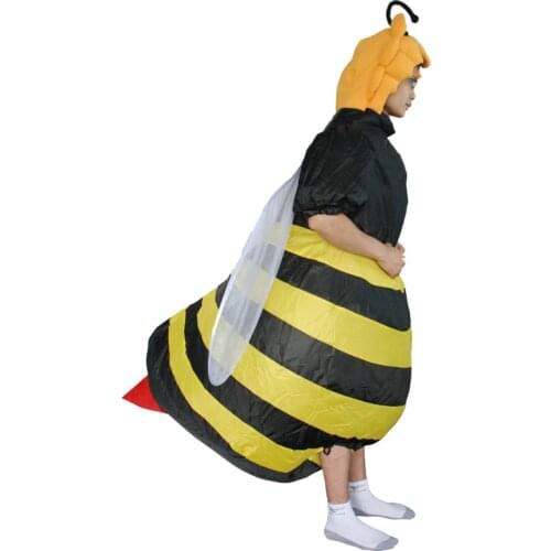 Bumble Bee Inflatable CostumeH alloween Cosplay Costumes for Adult Man Woman Christmas Disfraz Party Festival Show