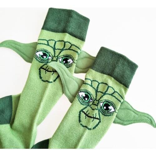 Baby Yoda Grugo Anime Figure Cartoon Socks for Men Women Fashion Anime Cosplay Socks Cartoon Soft Socks for Boys Birthday Gift