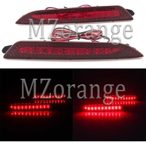 MZORANGE LED 2PCS Rear Bumper Reflector Light For Hyundai Elantra 2008 2009 2010 2011 Warning Brake Fog Lamp Car Accessories