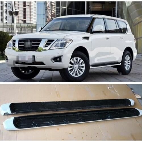 High quality Aluminum alloy Running Boards Side Step Bar Pedals Fits For Nissan Patrol Y62 2012-2018