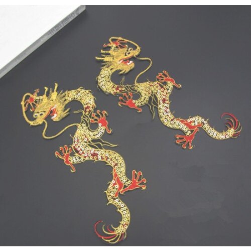 A1 Sewing supplies Dragon Cloth Sticking Opera Clothing Embroidery Dragon Back Glue Dragon National Dance Clothing Embroid