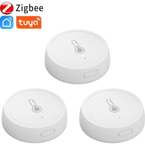 Brand New Tuya/SmartLife App ZigBee Smart Temperature And Humidity Sensor Work With Zigbee Hub Via Alexa Google Home Smart Home