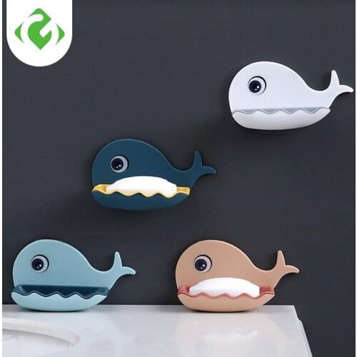 Soap Rack No Drilling Wall Mounted Double Layer Soap Holder Soap Sponge Dish Bathroom Accessories Soap Dishes Self Adhesive