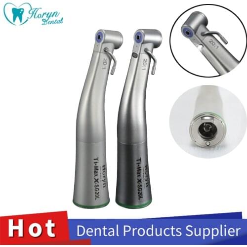Dental 20:1 Fiber Optic Implant Contra Angle Low Speed Handpiece Ti-Max X-DSG20L