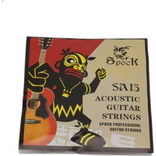 SA15 guitar strings Professional Copper Acoustic Guitar Strings Super Light for Acoustic Guitar 6pcs/set acoustic strings guitar