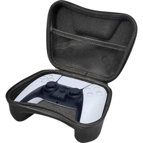 Carrying Bag Zippered Storage Organizer For PS5 Game Controller Portable Storage Bag Shockproof Dustproof Travel Carring Base