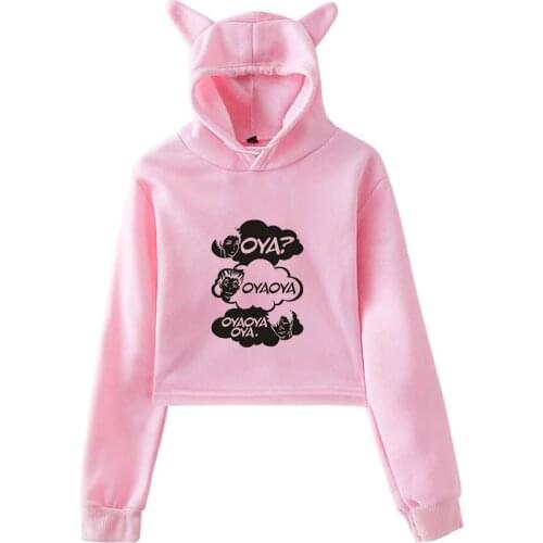 Woman Cat Ear Hoodie Oya Oya Oya Haikyuu Anime Kuroo Bokuto Shoyo Volleyball Fashion Polyester Plus Cotton Cat Ear Hoodie