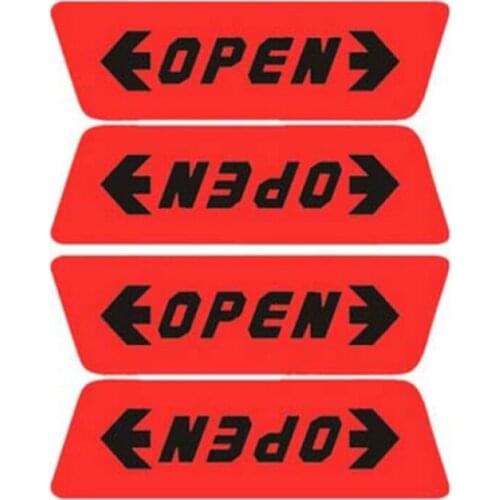 4pcs/set Car styling Door Open Warning Stickers For Daewoo Matiz Nexia Nubira Sens Tosca Winstorm