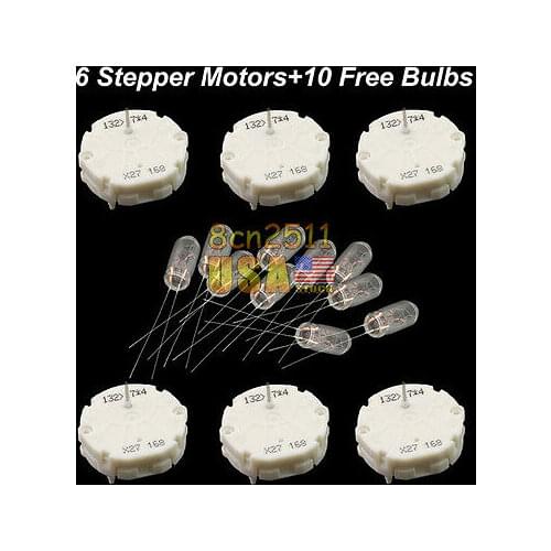 Original 6Pc Stepper Motors Speedometer for 03-06 Buick Rainier w/10 Bulbs for GM GMC for Chevy Pontiac Cadillac Buick