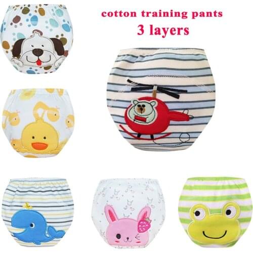 Babyfriend Reusable Baby Training Pants 5 Layers Baby Kids Cloth Diaper Cover Infant Diaper Panties Washable Baby Nappies