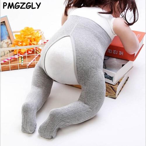 Baby Spring/Autumn Tights Cotton Baby Girl Pantyhose Kid Infant Knitted Collant Tights Soft Infant Clothing Replaceable diapers